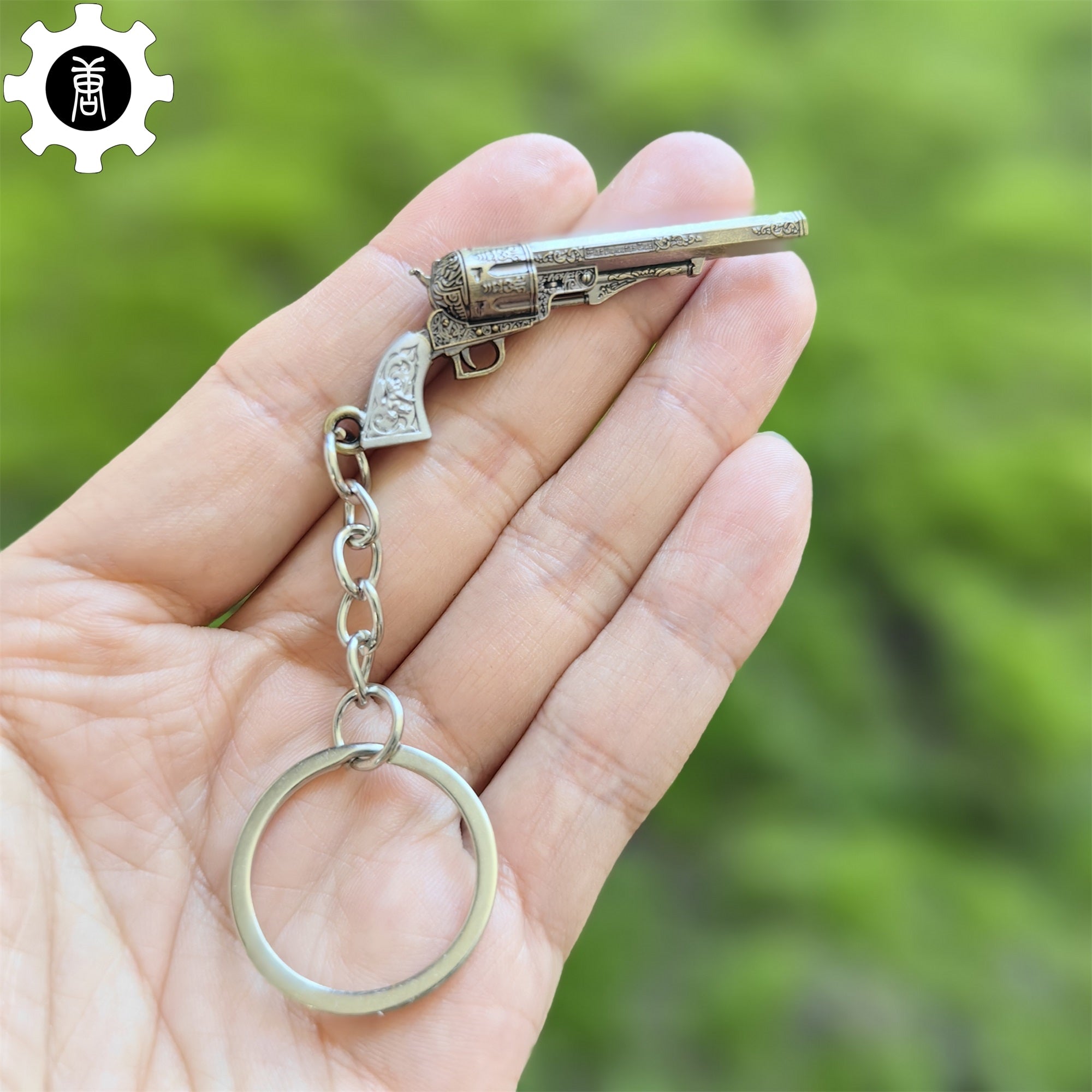 RE8 Metal Mini Gun Keychain 6 In 1 Pack M1851 Revolver - Tophatter Daily Deals