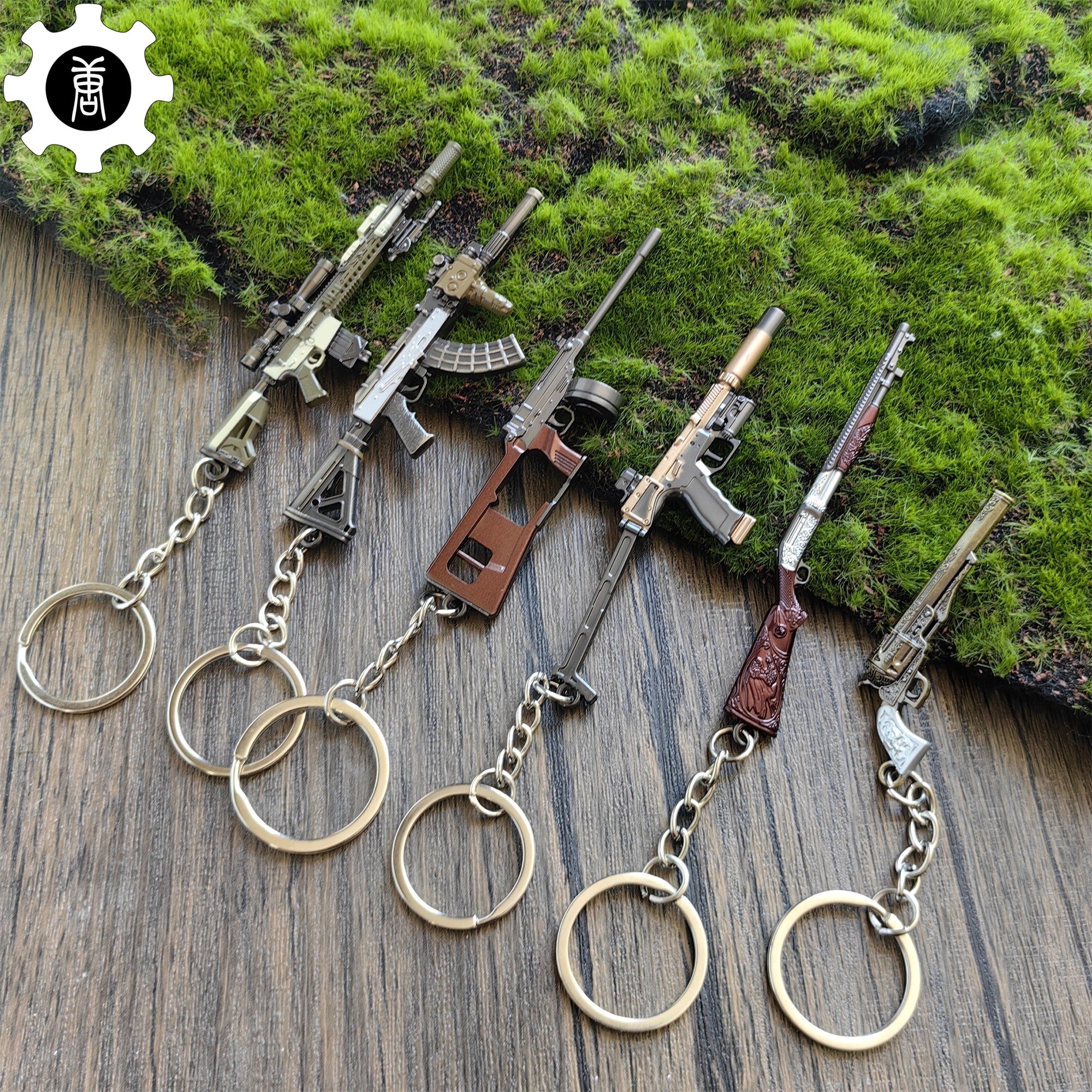 RE8 Metal Mini Gun Keychain 6 In 1 Pack - Tophatter Daily Deals