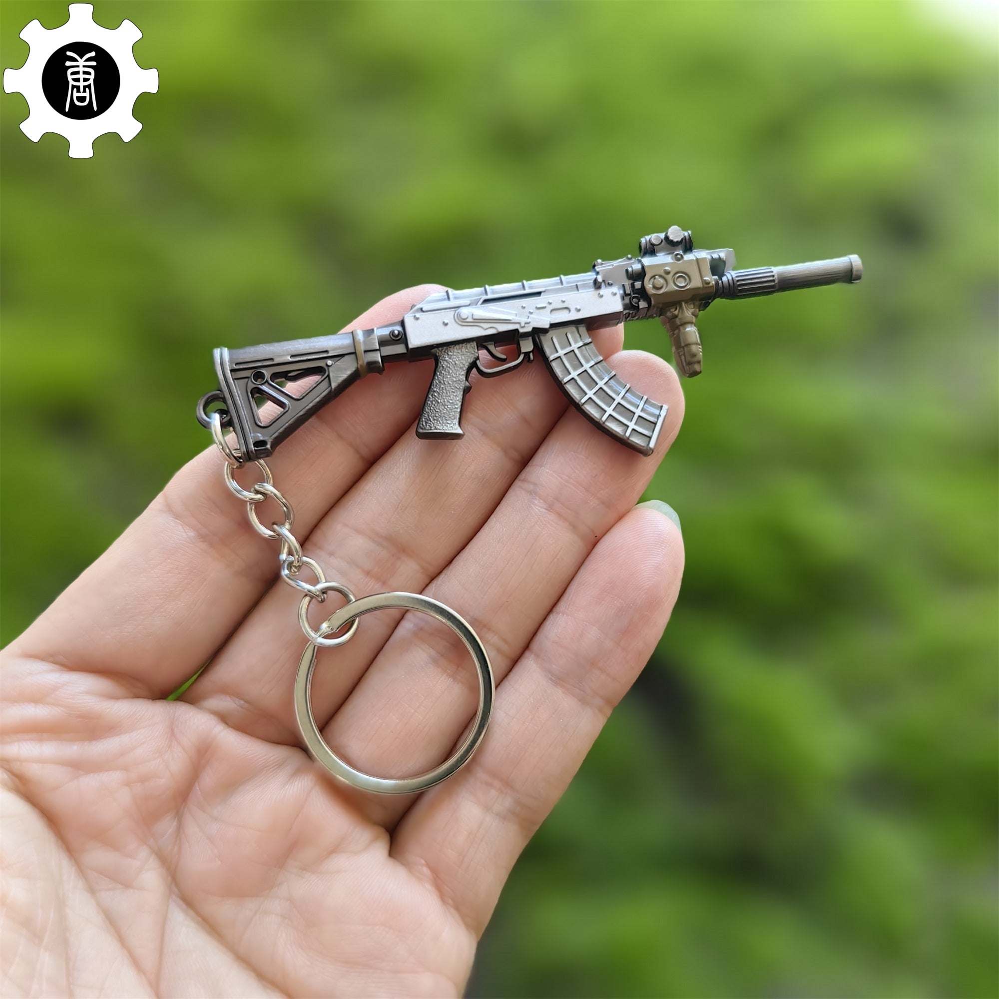 RE8 Metal Mini Gun Keychain 6 In 1 Pack Village AK - Tophatter Daily Deals