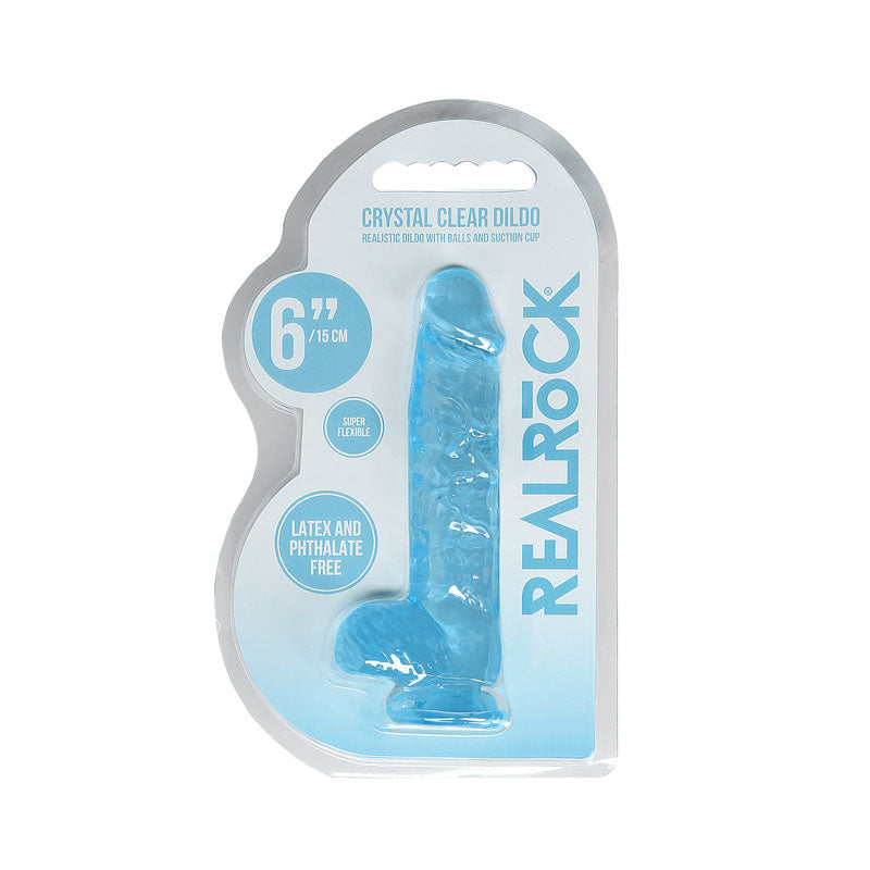 REALROCK Crystal Clear – 6 Inch Realistic Dildo With Balls > Dildos > Realistic Dildos - Tophatter Daily Deals