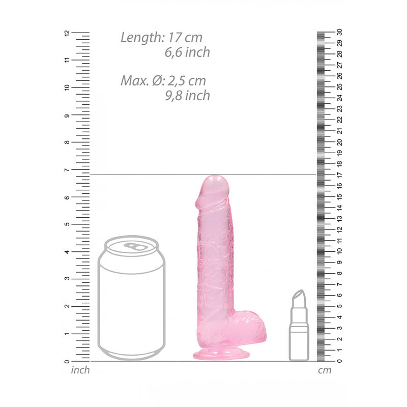 RealRock 6 Inch Crystal Clear Dildo with Suction Cup > Dildos > Realistic Dildos - Tophatter Daily Deals