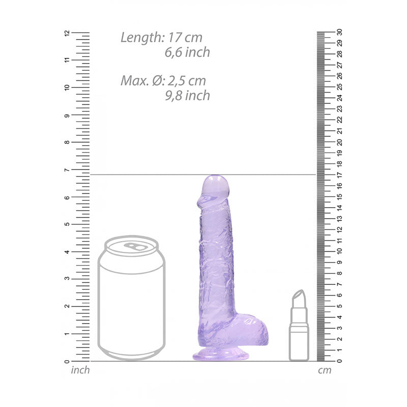 REALROCK 6'' Realistic Dildo With Balls - 15.2 cm Dong, Purple > Dildos > Realistic Dildos - Tophatter Daily Deals