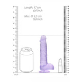 REALROCK 6'' Realistic Dildo With Balls - 15.2 cm Dong, Purple > Dildos > Realistic Dildos - Tophatter Daily Deals