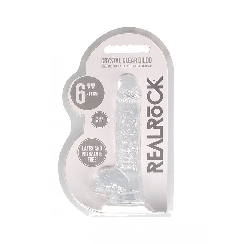 RealRock 6 Inch Transparent Crystal Clear Dildo – Realistic Body-Safe Dildo > Dildos > Realistic Dildos - Tophatter Daily Deals