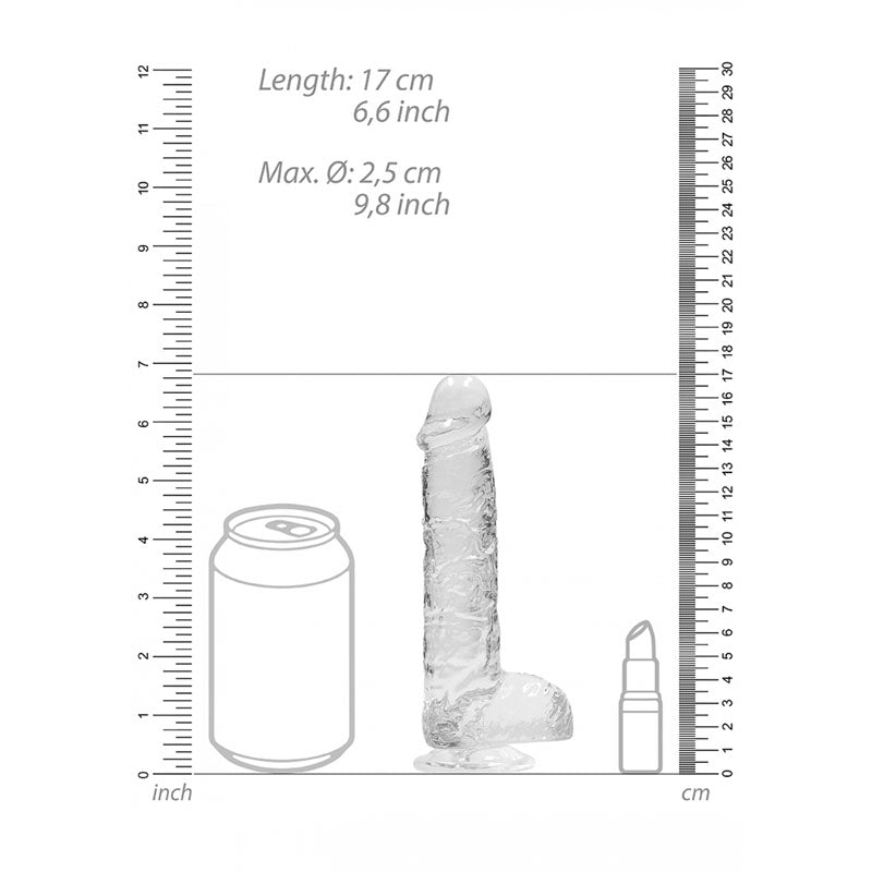 RealRock 6 Inch Transparent Crystal Clear Dildo – Realistic Body-Safe Dildo > Dildos > Realistic Dildos - Tophatter Daily Deals