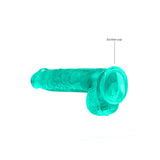 Realrock Crystal Clear 6 Inch Realistic Dildo with Balls – Suction Cup Dildo > Dildos > Realistic Dildos - Tophatter Daily Deals