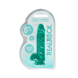 Realrock Crystal Clear 6 Inch Realistic Dildo with Balls – Suction Cup Dildo > Dildos > Realistic Dildos - Tophatter Daily Deals