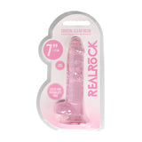 REALROCK Crystal Clear (Transparent) – 7 Inch Realistic Dildo With Balls > Dildos > Realistic Dildos - Tophatter Daily Deals