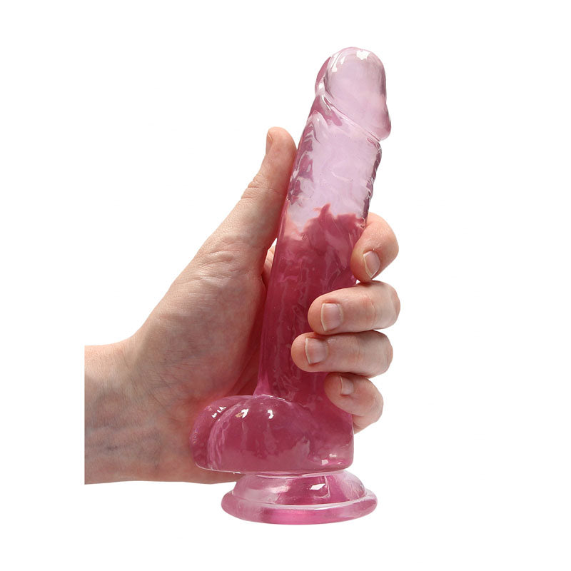 REALROCK Crystal Clear (Transparent) – 7 Inch Realistic Dildo With Balls > Dildos > Realistic Dildos - Tophatter Daily Deals