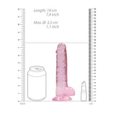 REALROCK Crystal Clear (Transparent) – 7 Inch Realistic Dildo With Balls > Dildos > Realistic Dildos - Tophatter Daily Deals