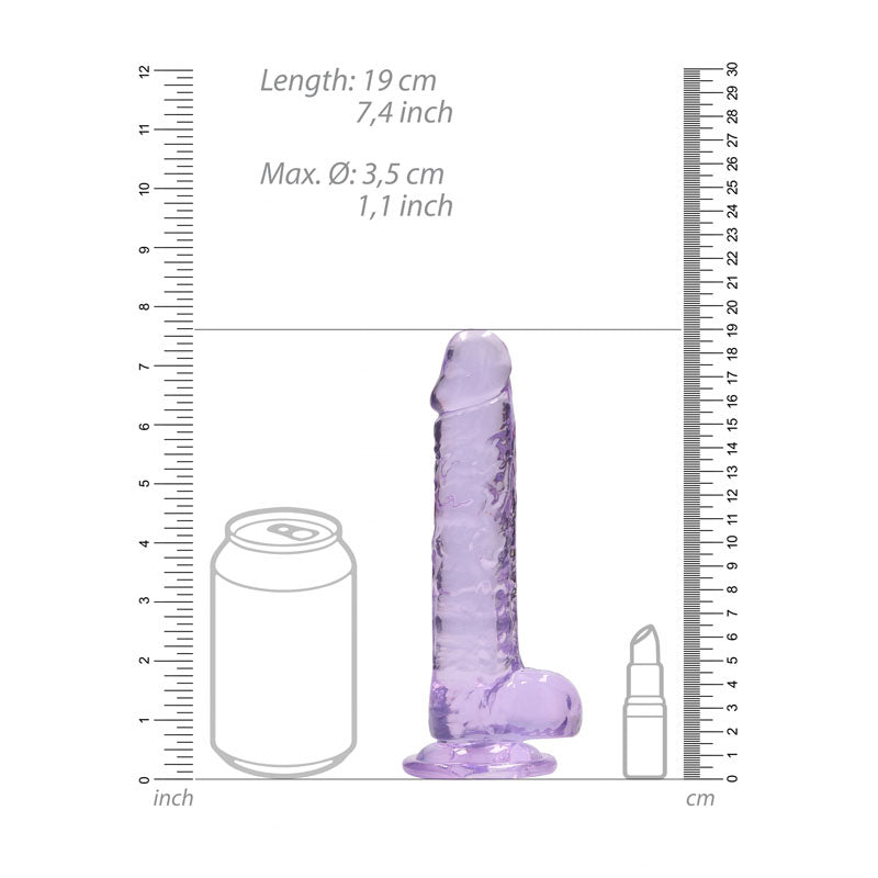 Realrock 7 Inch Realistic Dildo With Balls 17.8 Cm Dong > Dildos > Realistic Dildos - Tophatter Daily Deals