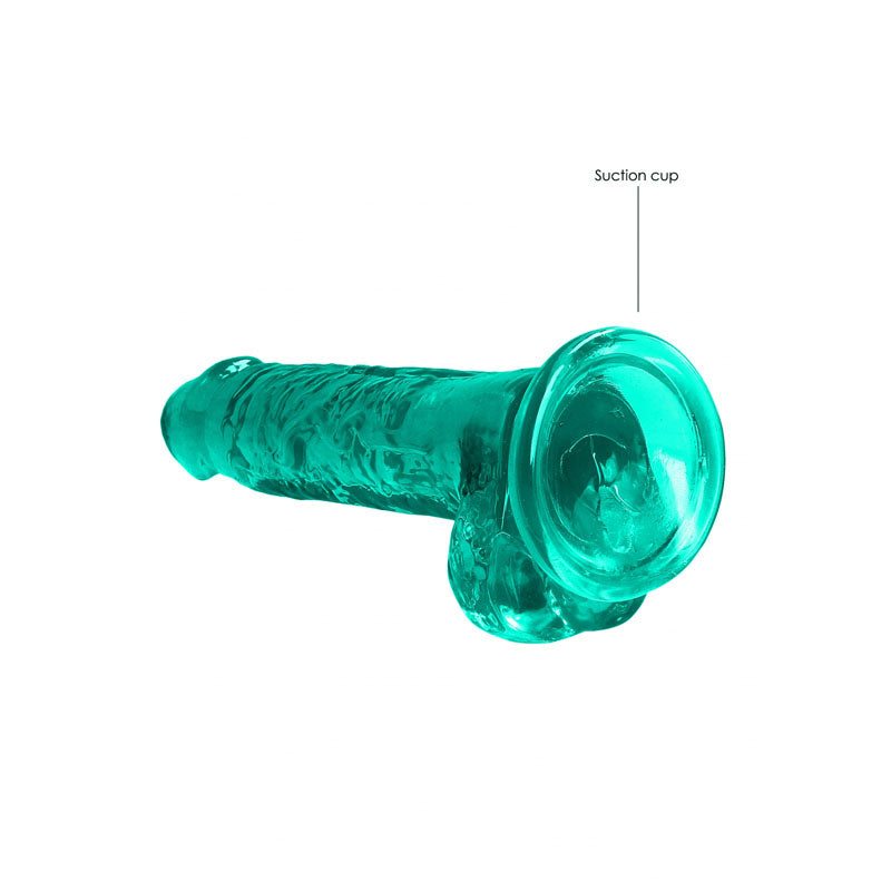 REALROCK Crystal Clear 7 Inch Realistic Dildo with Balls – Body-Safe Dildo > Dildos > Realistic Dildos - Tophatter Daily Deals