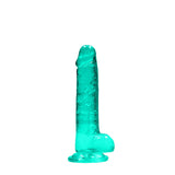 REALROCK Crystal Clear 7 Inch Realistic Dildo with Balls – Body-Safe Dildo > Dildos > Realistic Dildos - Tophatter Daily Deals