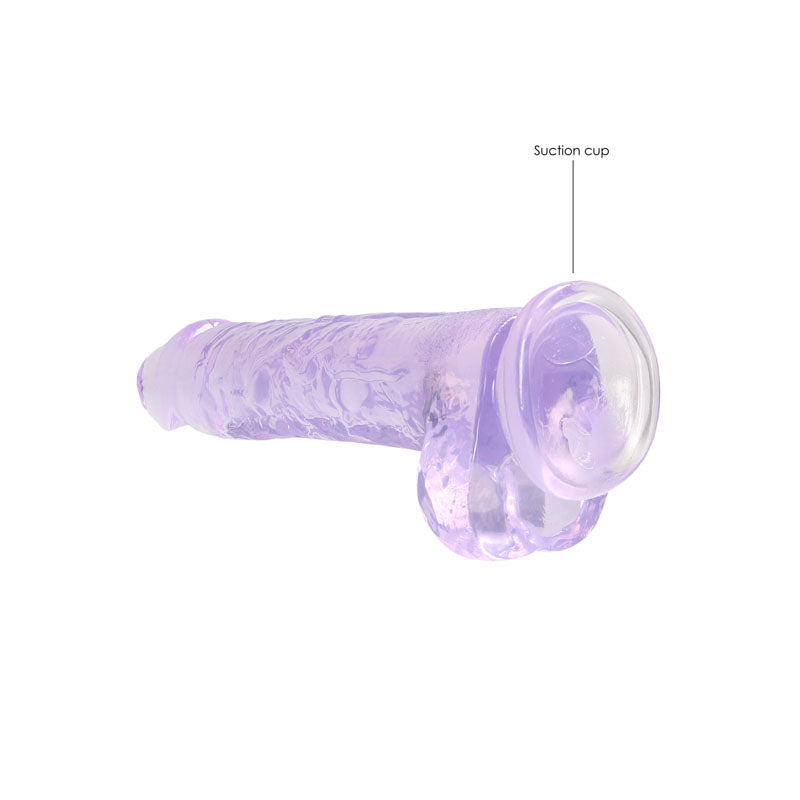 Realrock Crystal Clear (Transparent) – 8 Inch Realistic Dildo with Balls > Dildos > Realistic Dildos - Tophatter Daily Deals