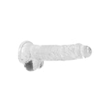 REALROCK Crystal Clear 8 Inch Realistic Dildo with Balls – Body-Safe Dildo > Dildos > Realistic Dildos - Tophatter Daily Deals