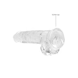 REALROCK Crystal Clear 8 Inch Realistic Dildo with Balls – Body-Safe Dildo > Dildos > Realistic Dildos - Tophatter Daily Deals