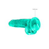 Realrock Crystal Clear 8 Inch Realistic Dildo With Balls – Body-Safe Dildo > Dildos > Realistic Dildos - Tophatter Daily Deals