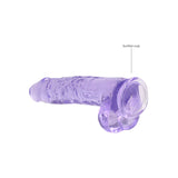 RealRock Crystal Clear 9 Inch Realistic Dildo With Balls - Suction Cup Dildo > Dildos > Realistic Dildos - Tophatter Daily Deals