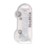 RealRock Crystal Clear 9 Inch Realistic Dildo With Balls – Body-Safe Dildo > Dildos > Realistic Dildos - Tophatter Daily Deals