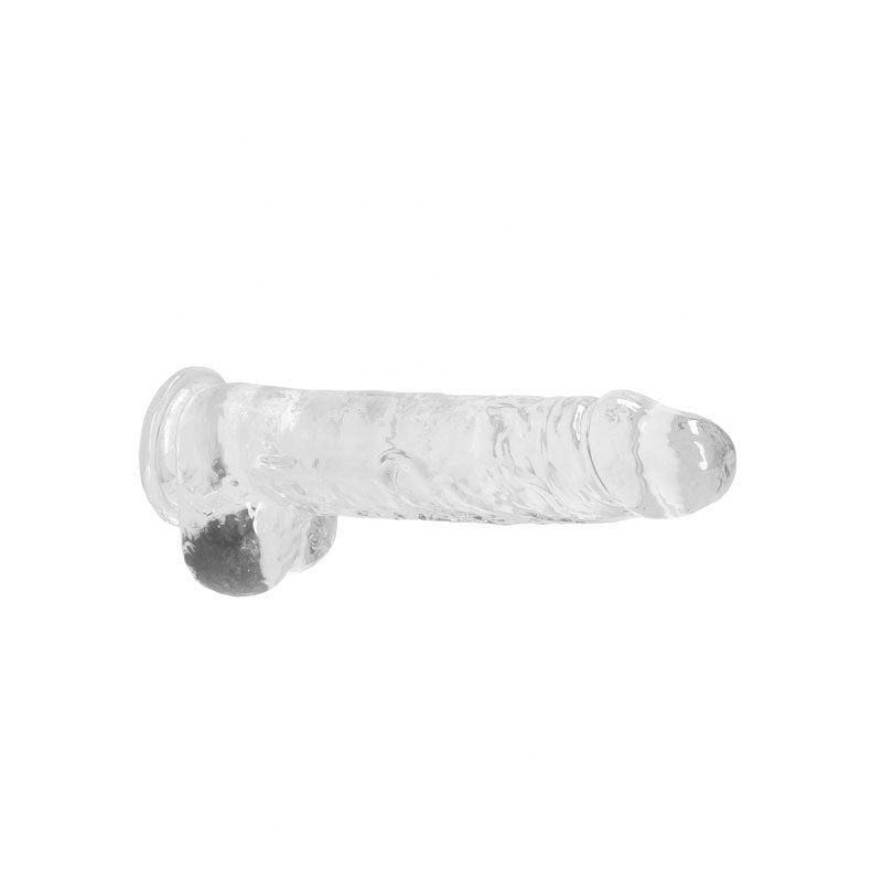 RealRock Crystal Clear 9 Inch Realistic Dildo With Balls – Body-Safe Dildo > Dildos > Realistic Dildos - Tophatter Daily Deals