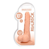 RealRock 10 Inch Realistic Dong With Testicles Flesh > Dildos > Large Dildos - Tophatter Daily Deals
