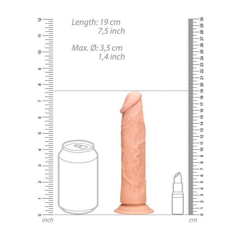 Realrock 7 Inch Realistic Dildo 17.8 cm Dong > Dildos > Realistic Dildos - Tophatter Daily Deals