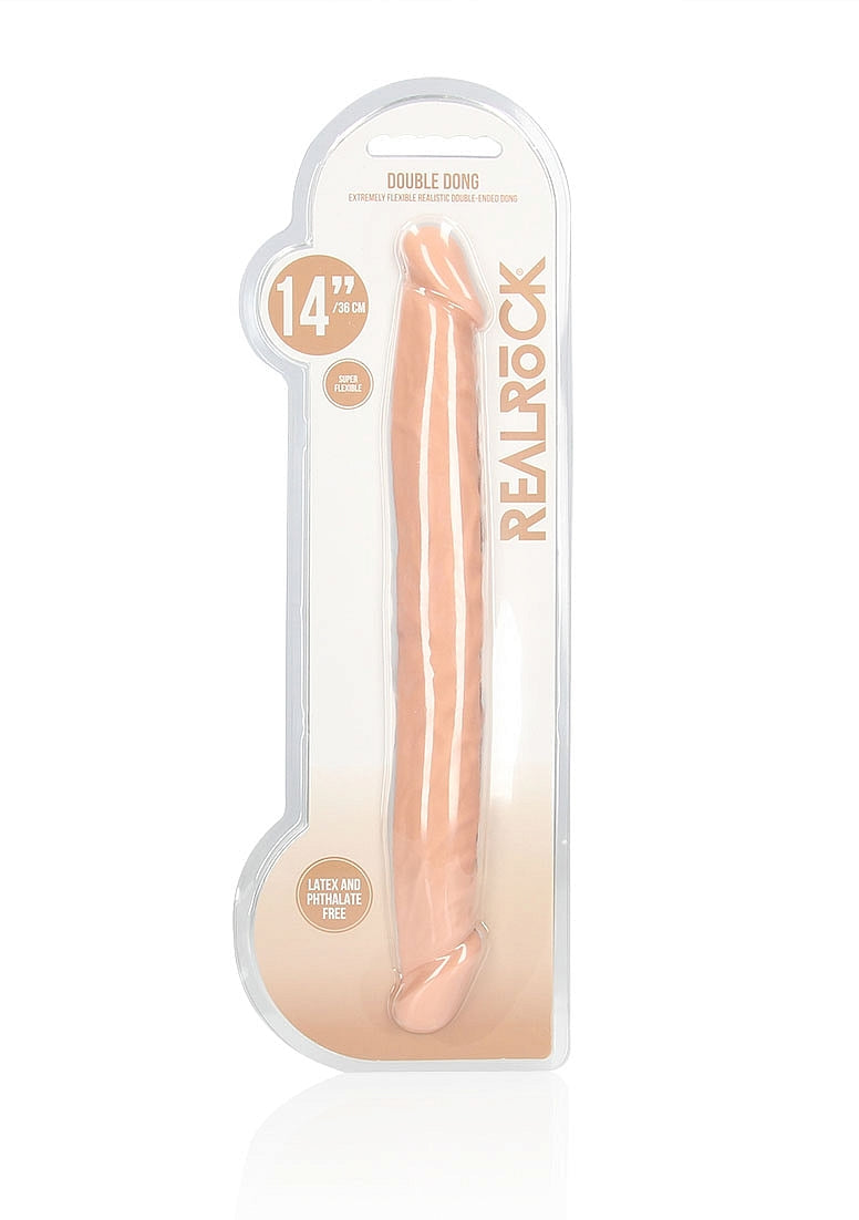 RealRock 14 Inch Double Dong – Realistic Soft Silicone Dildo > Dildos > Double Dildos - Tophatter Daily Deals