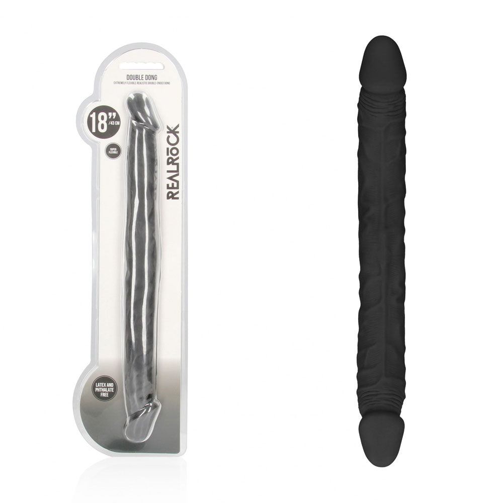 Realrock 18 Inch Double Dildo – Lifelike Phthalate-Free Double Dong > Dildos > Double Dildos - Tophatter Daily Deals