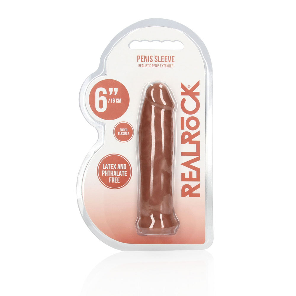 Realrock 6 Inch Realistic Penis Extension Sleeve > Sex Toys For Men > Penis Sleeves - Tophatter Daily Deals
