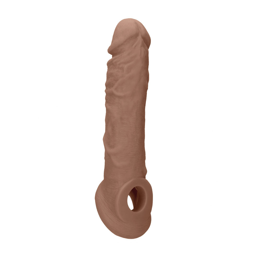 Realrock 8 Inch Realistic Penis Extender with Rings – Penis Extension Sleeve > Sex Toys For Men > Penis Sleeves - Tophatter Daily Deals
