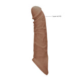 Realrock 8 Inch Realistic Penis Extender with Rings – Penis Extension Sleeve > Sex Toys For Men > Penis Sleeves - Tophatter Daily Deals
