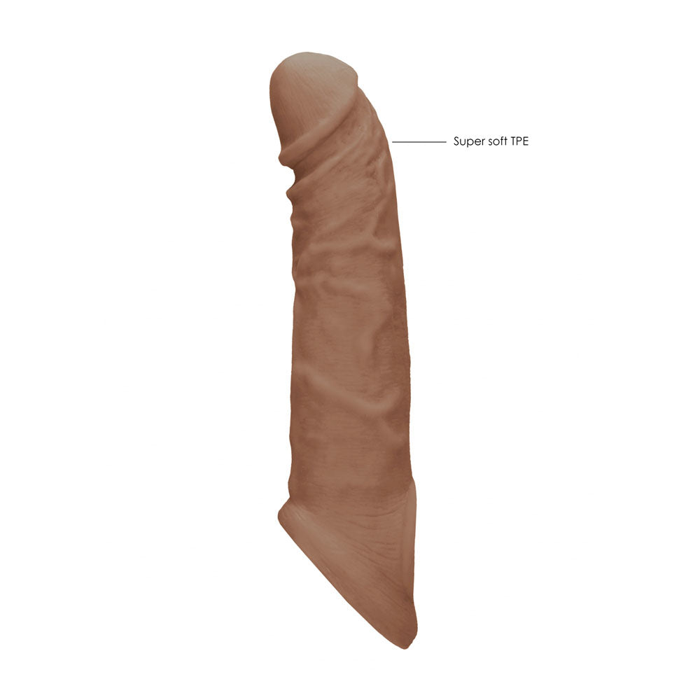 Realrock 8 Inch Realistic Penis Extender with Rings – Penis Extension Sleeve > Sex Toys For Men > Penis Sleeves - Tophatter Daily Deals