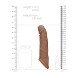 Realrock 8 Inch Realistic Penis Extender with Rings – Penis Extension Sleeve > Sex Toys For Men > Penis Sleeves - Tophatter Daily Deals