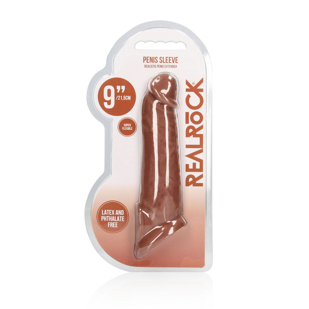 RealRock 9 Inch Penis Sleeve – Phthalate-Free Body-Safe Sleeve > Sex Toys For Men > Penis Sleeves - Tophatter Daily Deals