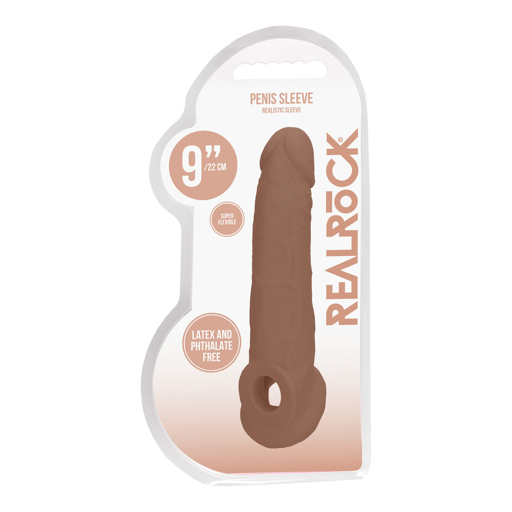 RealRock 9 Inch Penis Sleeve – Phthalate-Free Body-Safe Sleeve > Sex Toys For Men > Penis Sleeves - Tophatter Daily Deals