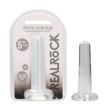 REALROCK Crystal Clear Dildo With Suction Cup – 13.5 cm Dildo > Dildos > Slim Dildos - Tophatter Daily Deals