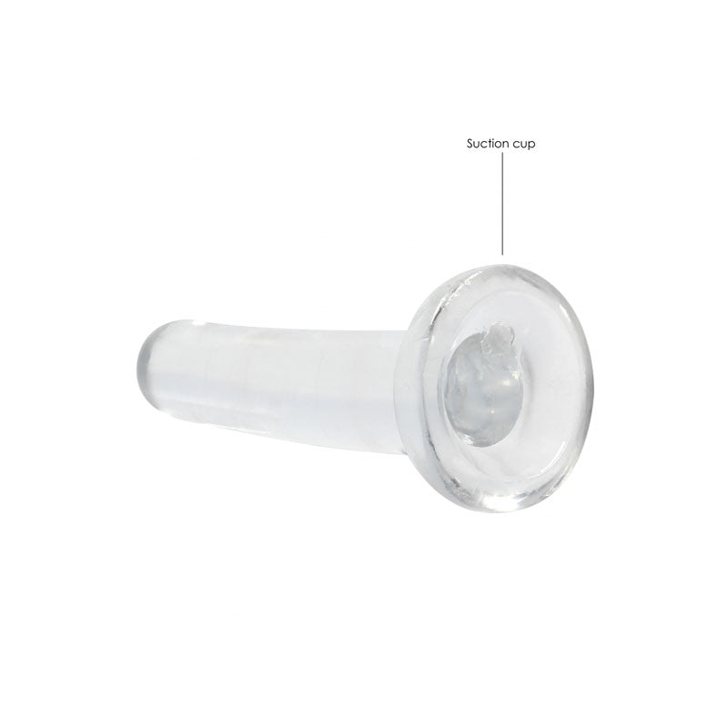 REALROCK Crystal Clear Dildo With Suction Cup – 13.5 cm Dildo > Dildos > Slim Dildos - Tophatter Daily Deals