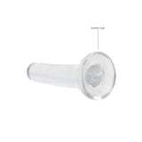 REALROCK Crystal Clear Dildo With Suction Cup – 13.5 cm Dildo > Dildos > Slim Dildos - Tophatter Daily Deals