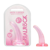 RealRock Crystal Clear Curved Dildo With Suction Cup – 11.5 cm Dildo > Dildos > Slim Dildos - Tophatter Daily Deals