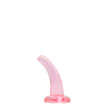 RealRock Crystal Clear Curved Dildo With Suction Cup – 11.5 cm Dildo > Dildos > Slim Dildos - Tophatter Daily Deals