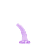 REALROCK Crystal Clear Curved Dildo With Suction Cup – 11.5 cm Dildo > Dildos > Slim Dildos - Tophatter Daily Deals