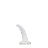 REALROCK Crystal Clear Curved Dildo 11.5 cm With Suction Cup > Dildos > Slim Dildos - Tophatter Daily Deals