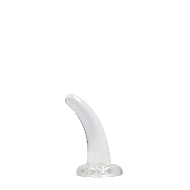 REALROCK Crystal Clear Curved Dildo 11.5 cm With Suction Cup > Dildos > Slim Dildos - Tophatter Daily Deals