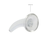 REALROCK Crystal Clear Curved Dildo 11.5 cm With Suction Cup > Dildos > Slim Dildos - Tophatter Daily Deals