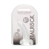 REALROCK Crystal Clear Curved Dildo 11.5 cm With Suction Cup > Dildos > Slim Dildos - Tophatter Daily Deals