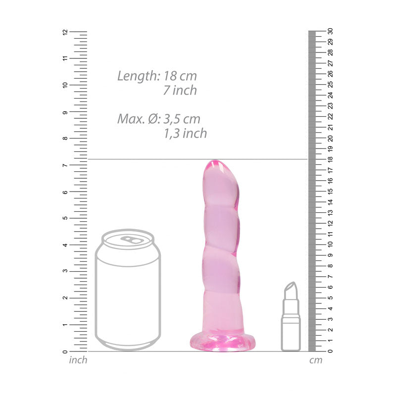 REALROCK Crystal Clear Dildo With Suction Cup – Non Realistic Dildo > Dildos > Neutral Dildos - Tophatter Daily Deals