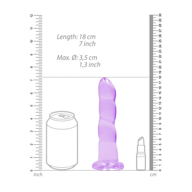 REALROCK Crystal Clear Dildo With Suction Base – Non Realistic Dildo > Dildos > Neutral Dildos - Tophatter Daily Deals