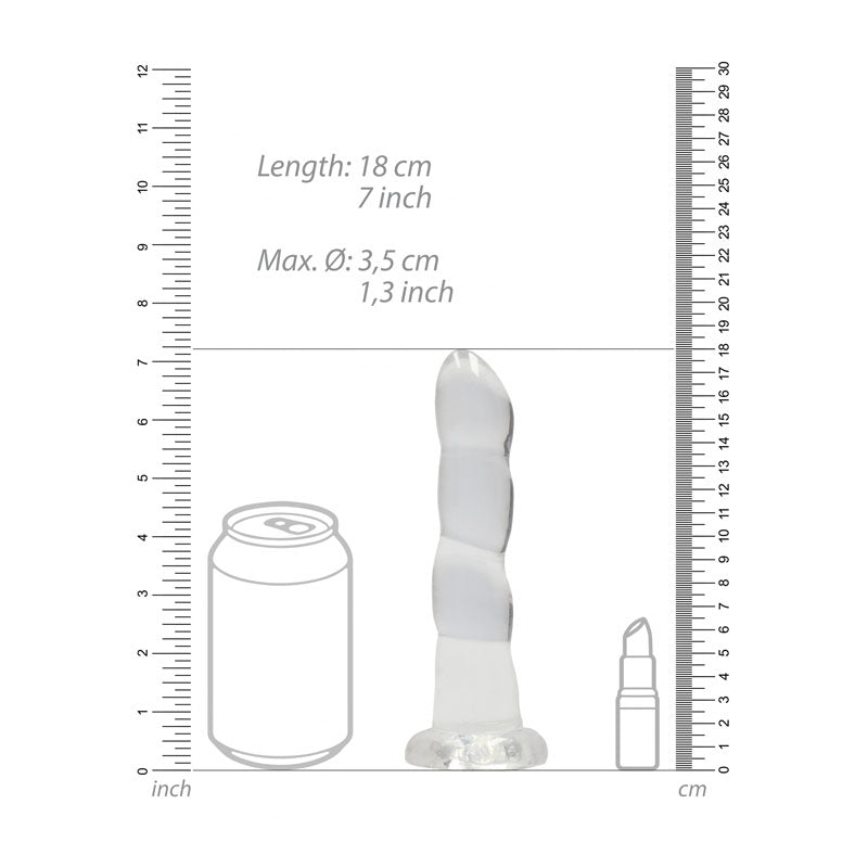 RealRock Clear Dildo with Suction Base – Non-Realistic Dildo > Dildos > Neutral Dildos - Tophatter Daily Deals