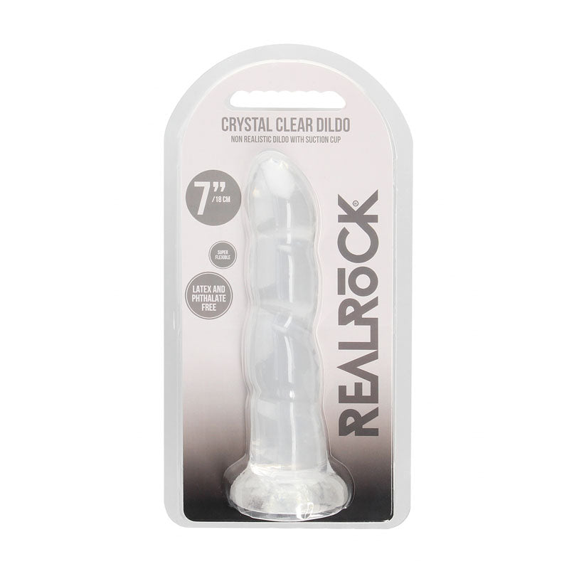 RealRock Clear Dildo with Suction Base – Non-Realistic Dildo > Dildos > Neutral Dildos - Tophatter Daily Deals
