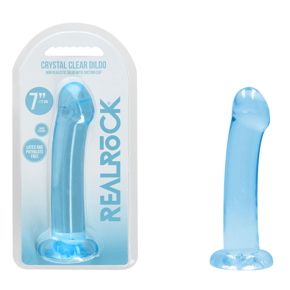 Realrock Crystal Clear Dildo With Suction Cup – 17 cm Dildo > Dildos > Realistic Dildos - Tophatter Daily Deals